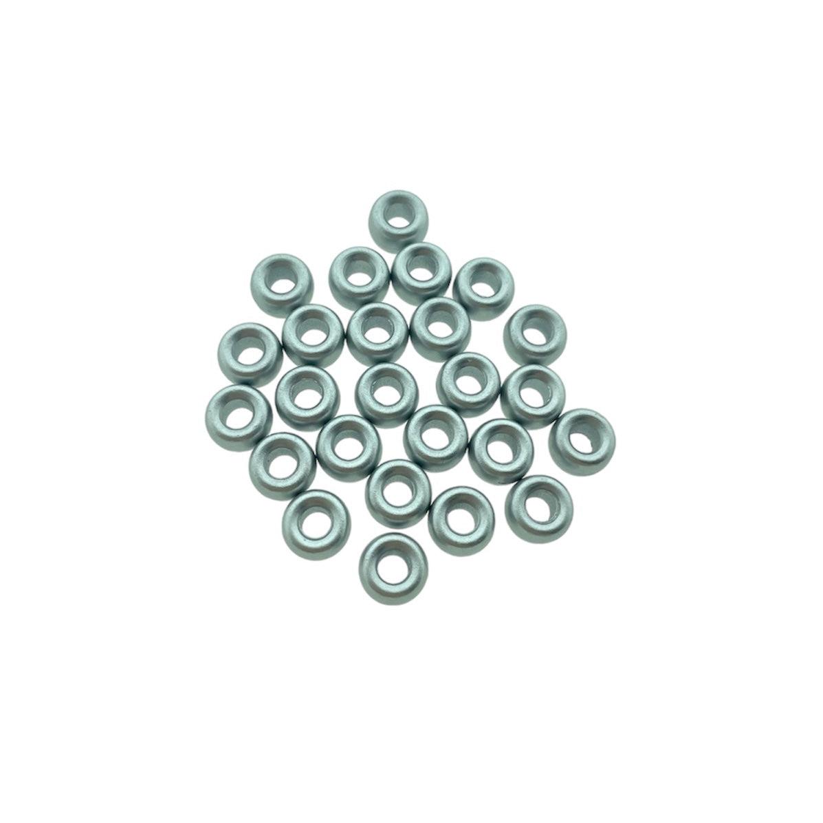 Acryl kralen zilver 8mm- per 25 stuks-Kralen-Kraaltjes van Renate