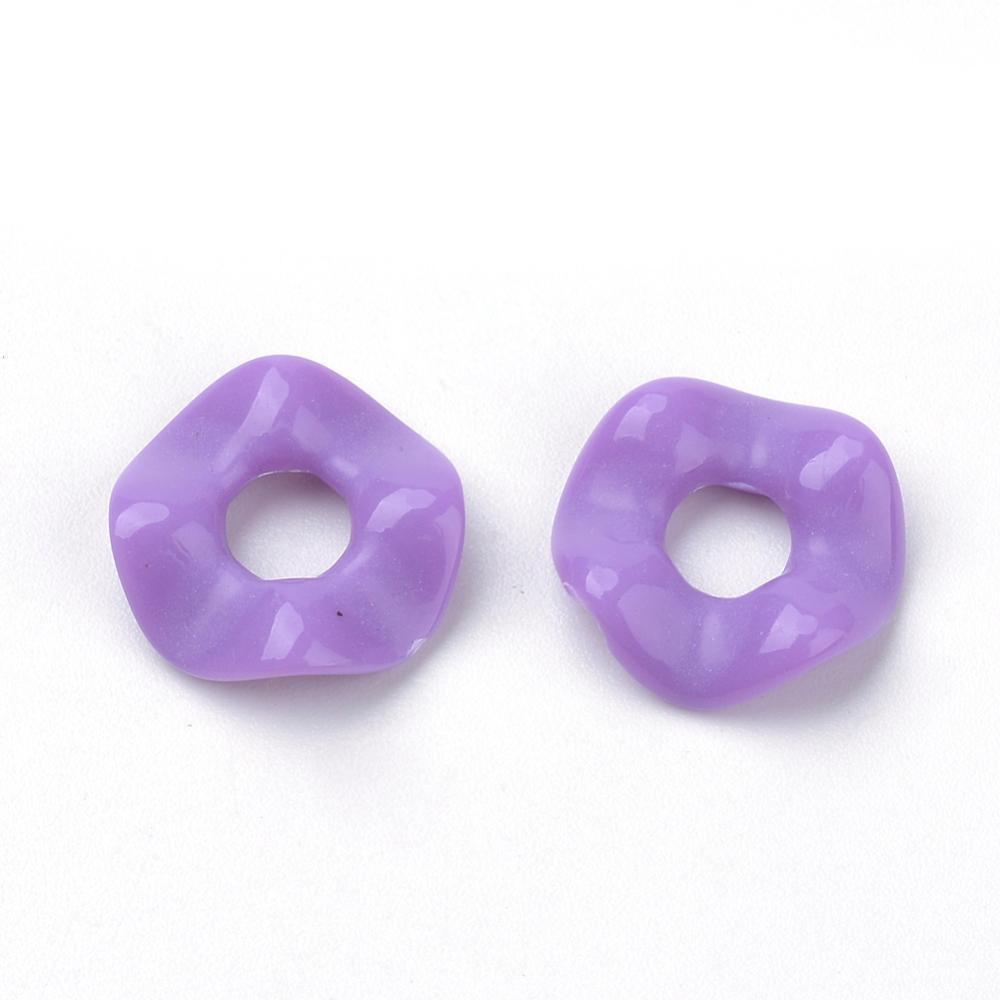 Acryl opaque donut mix 13x3mm - 45 stuks-Kralen-Kraaltjes van Renate