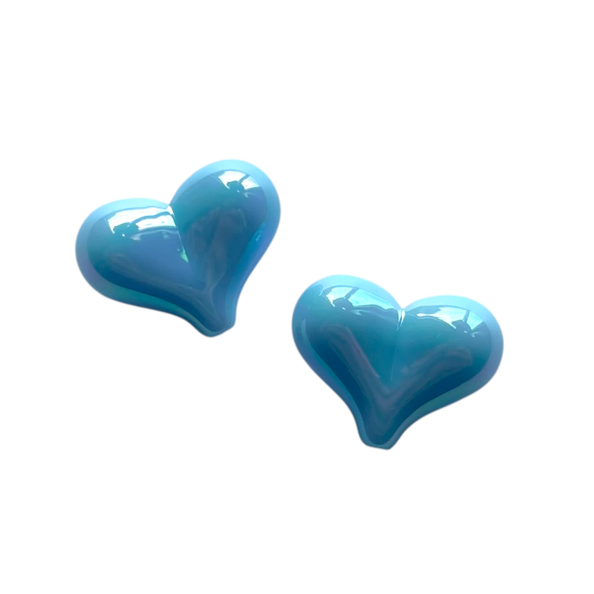 Acryl opaque hartje Lichtblauw 16.5mm - per stuk-Kralen-Kraaltjes van Renate