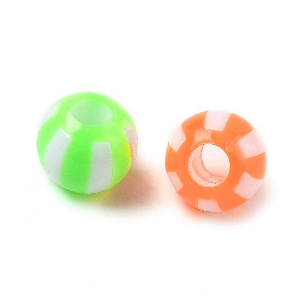 Acryl opaque kralen mix 12mm - per 15 stuks-Kralen-Kraaltjes van Renate