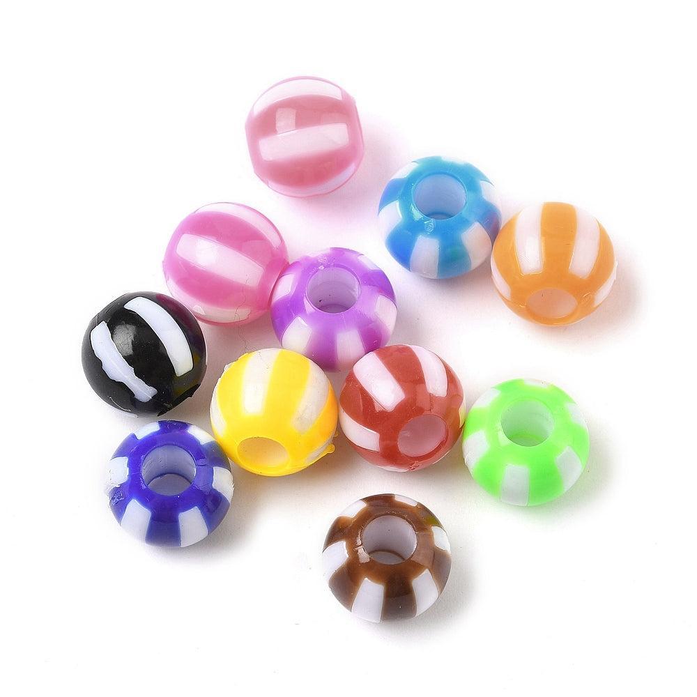 Acryl opaque kralen mix 12mm - per 15 stuks-Kralen-Kraaltjes van Renate