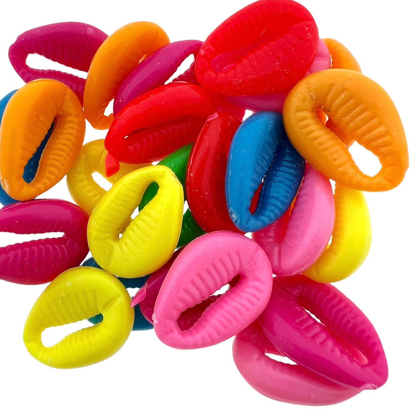 Acryl schelpen tussenzetsel 17mm- 25 stuks-Kralen-Kraaltjes van Renate