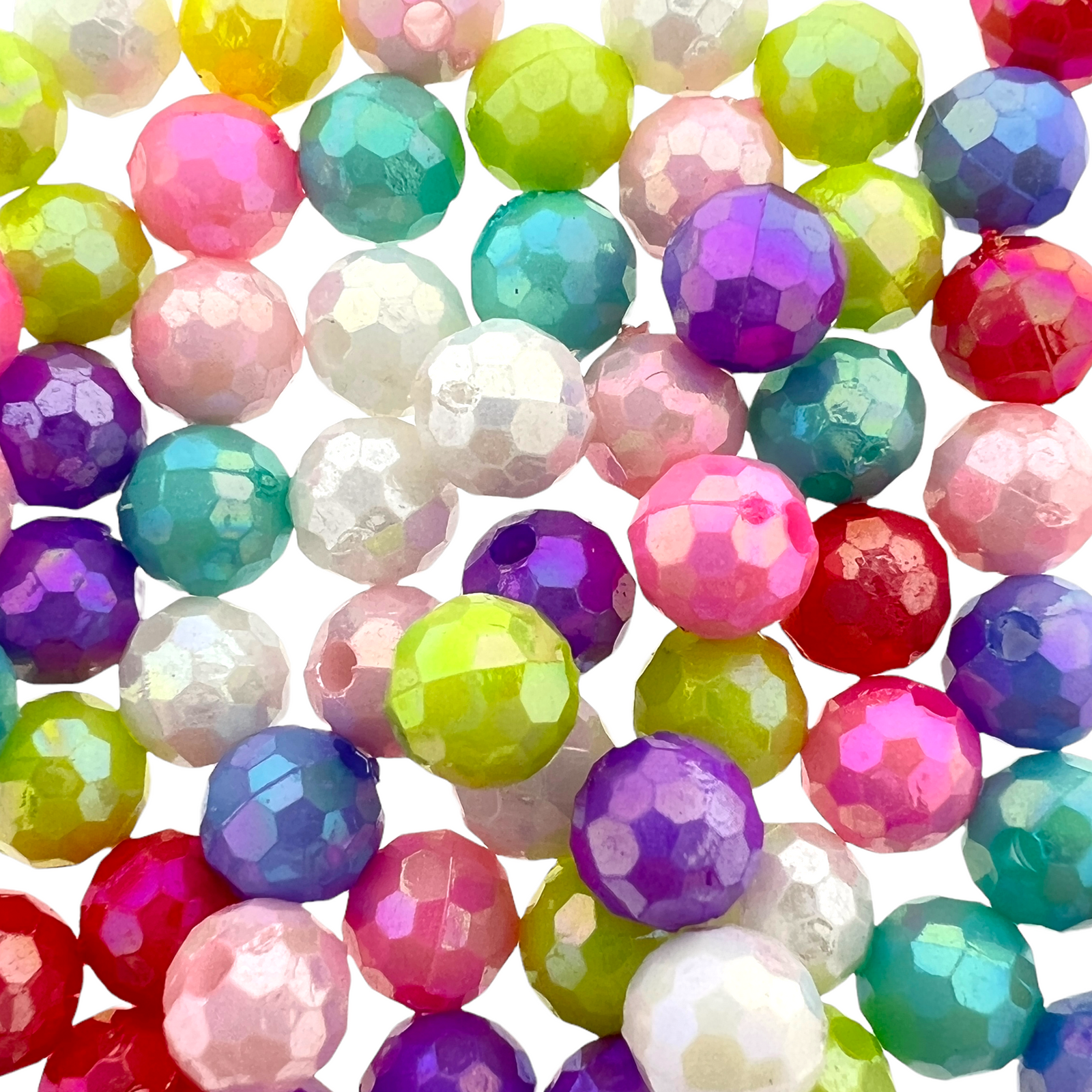 Acryl sterren mix 6mm - 65 stuks-Kralen-Kraaltjes van Renate