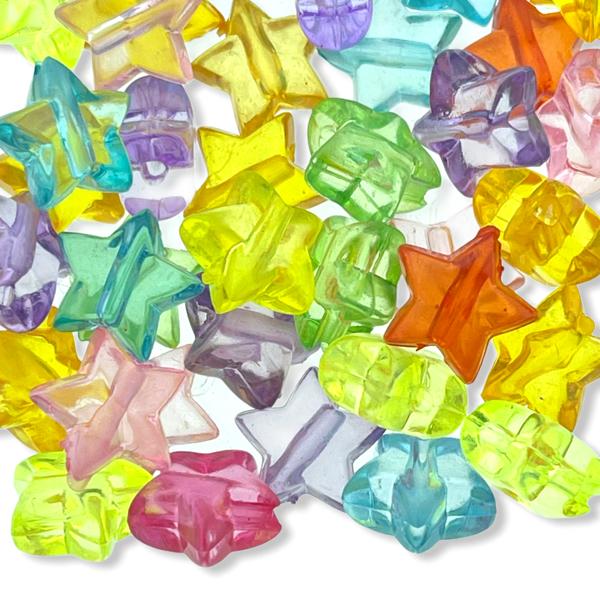 Acryl sterretjes multicolour 11mm - 45 stuks-Kraaltjes van Renate
