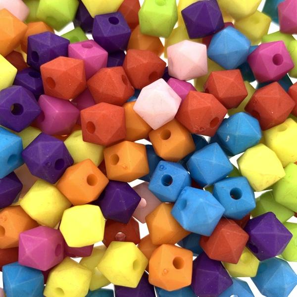 Acryl vierkant mix 6mm - 40 stuks-Kraaltjes van Renate