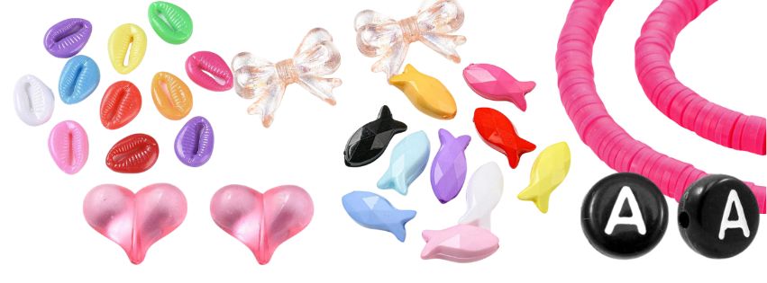 Acryl kralen, disc kralen en letterkralen - Kraaltjes van Renate