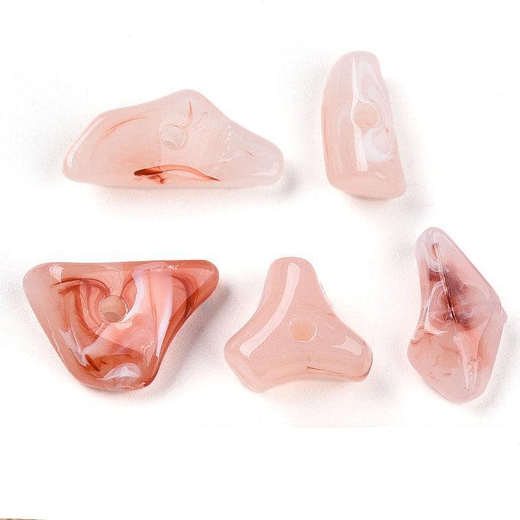 Acrylkralen Nugget Peach 16mm - per 10 stuks kopie-Kralen-Kraaltjes van Renate