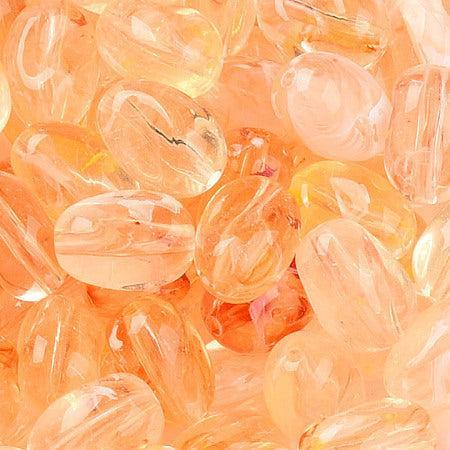 Acrylkralen Ovaal Honey Gold / Peach 14mm - per 8 stuks kopie-Kralen-Kraaltjes van Renate