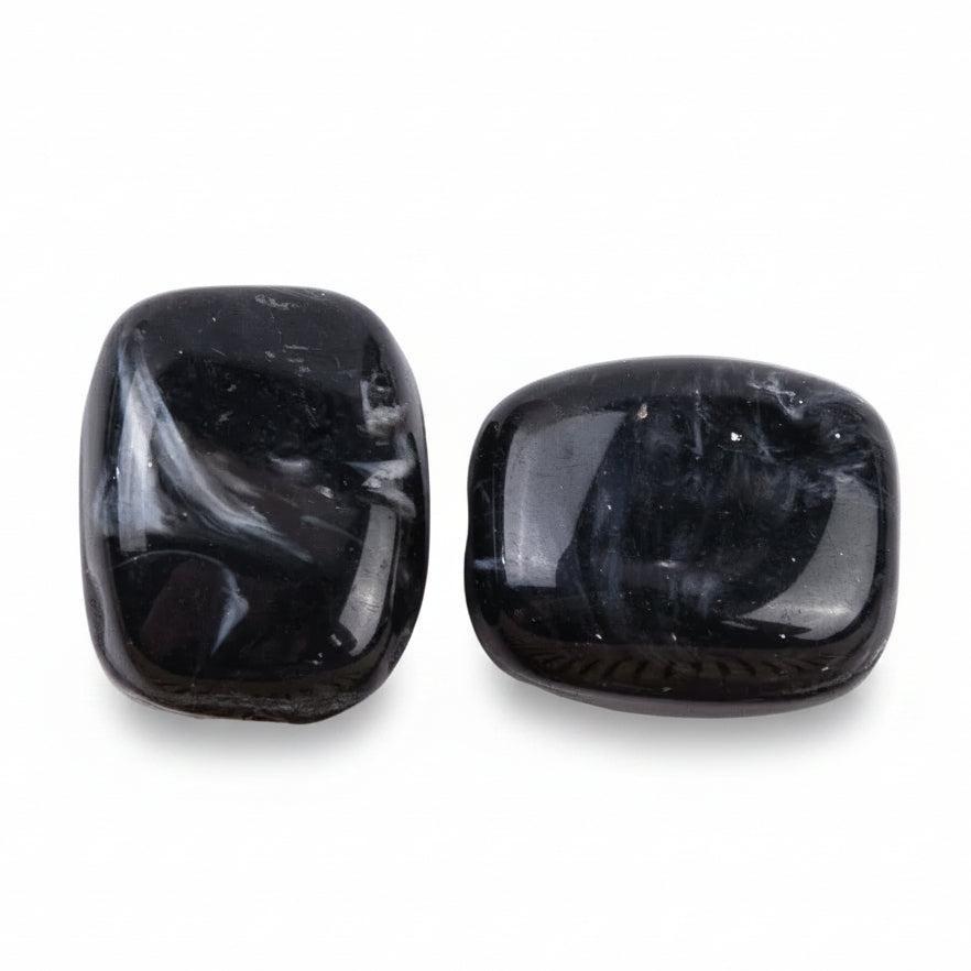 Acrylkralen Rechthoek Zwart 13mm - 8 stuks-Kralen-Kraaltjes van Renate