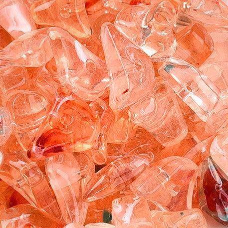 Acrylkralen Tweekleur Nugget Koraalrood 16mm - 10 stuks-Kralen-Kraaltjes van Renate