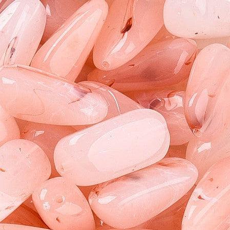 Acrylkralen Tweekleur Rechthoek Zalm 23mm - per stuk-Kralen-Kraaltjes van Renate