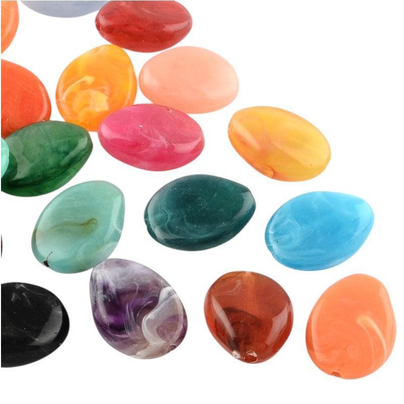 Acrylkralen imitatie edelstenen gekleurd 25mm - per 5 stuks-Kralen-Kraaltjes van Renate