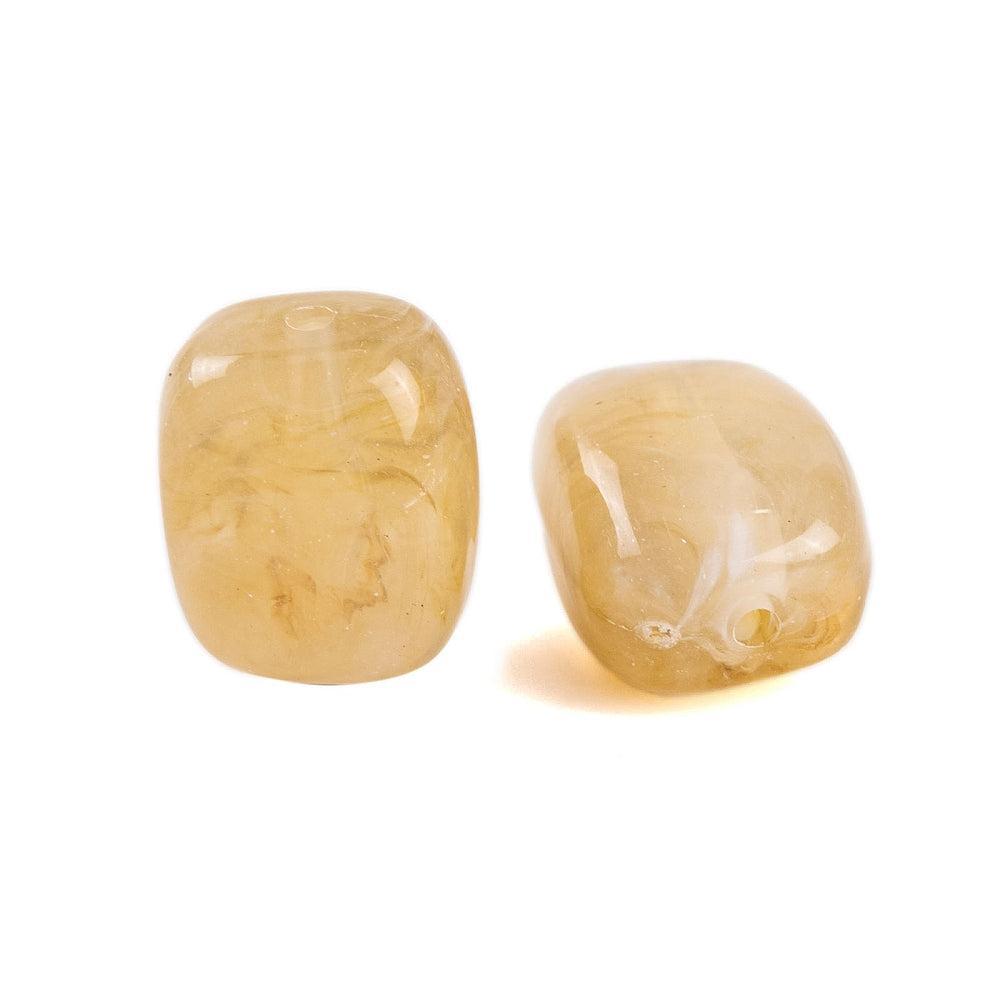 Acrylkralen marmer Rechthoek Beige 13mm - per 8 stuks kopie-Kralen-Kraaltjes van Renate