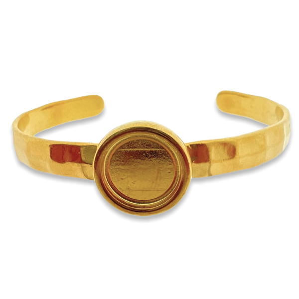 Armband goud voor cabochon DQ- per stuk-sluitingen-Kraaltjes van Renate