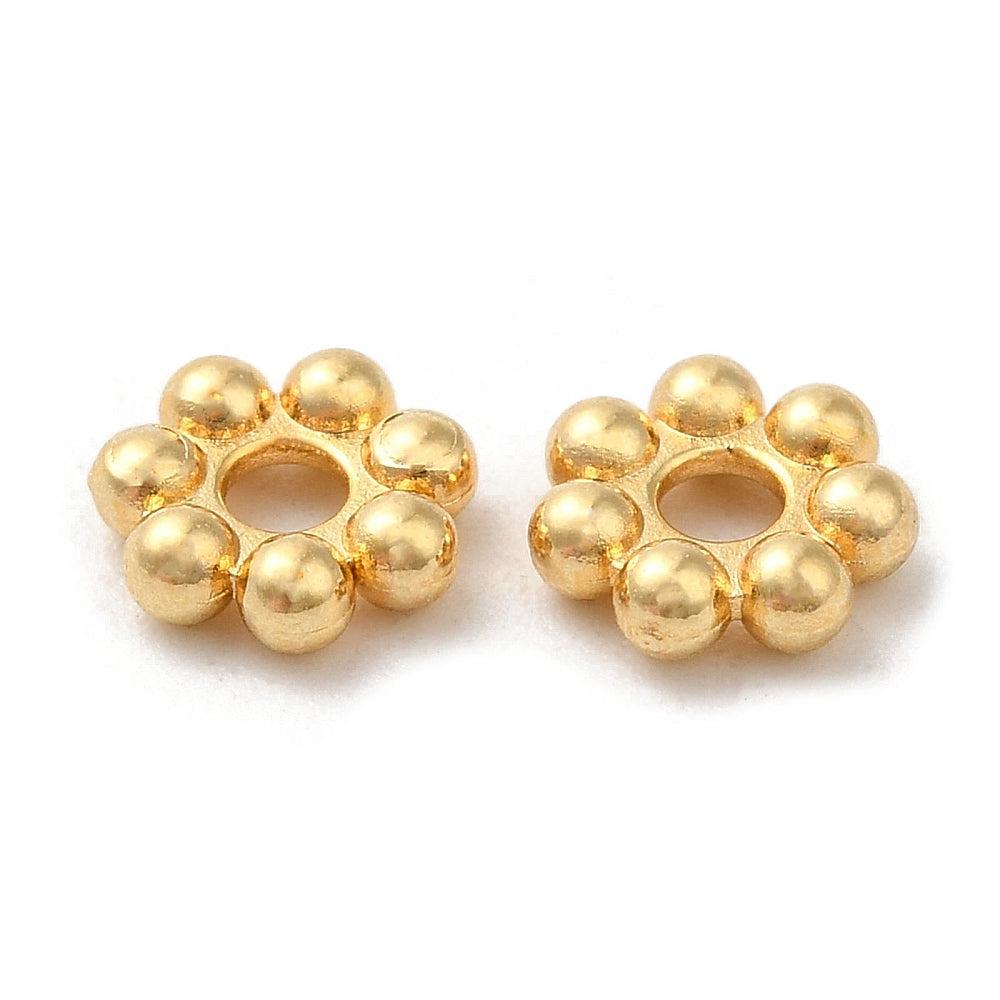 Bedel 18K goud spacer bead 5mm-bedels-Kraaltjes van Renate