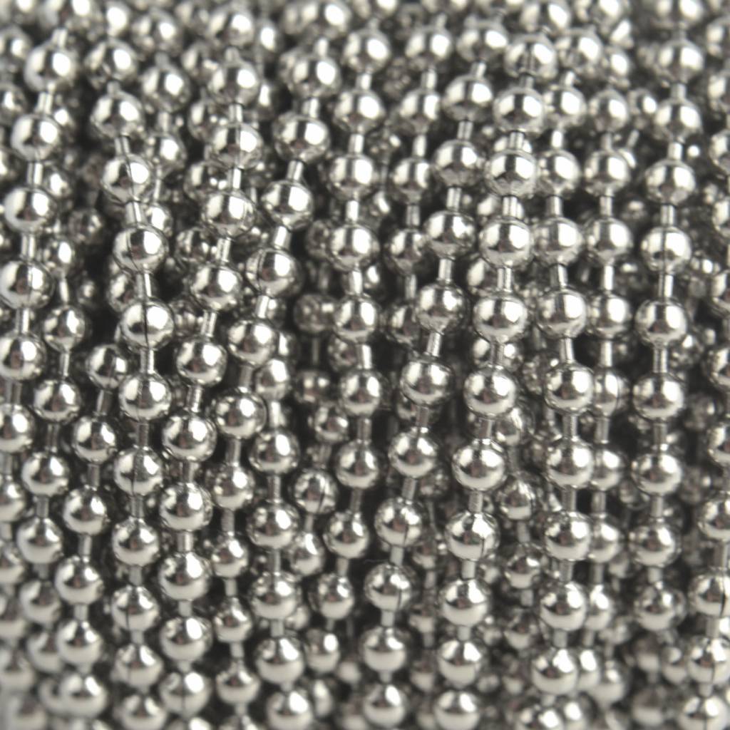 Ballchain RVS 2mm - prijs per 10cm-Kraaltjes van Renate