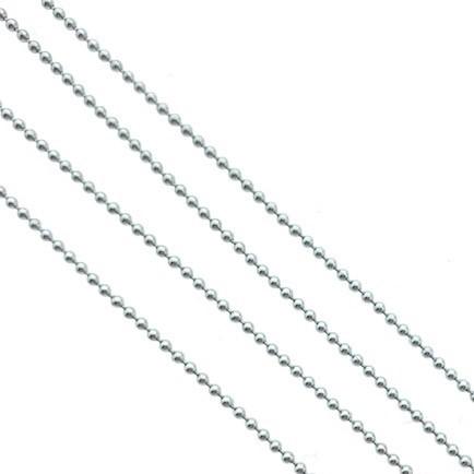 Ballchain RVS zilver 1.5mm - prijs per 10cm-Kraaltjes van Renate