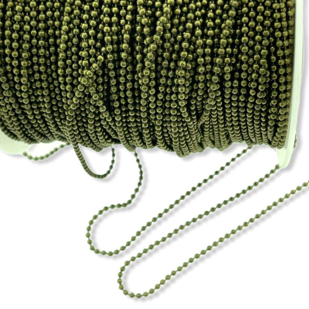 Ballchain brons 1,5mm - prijs per 50cm-Kraaltjes van Renate