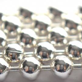 Ballchain licht zilver 1.0mm-Kraaltjes van Renate