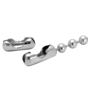 Ballchain slotje voor 2mm rvs zilver - 10 stuks-ketting-Kraaltjes van Renate