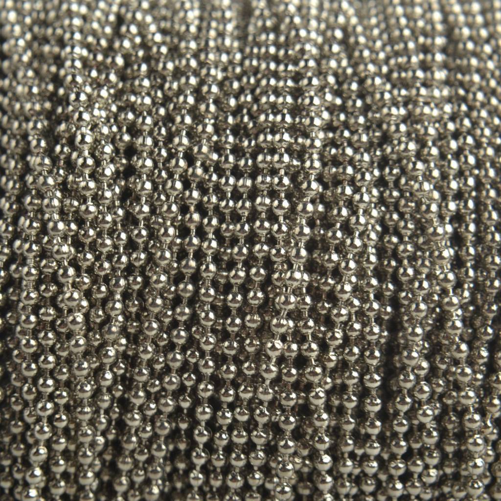 Ballchain zilver 1,5mm - per meter-Kraaltjes van Renate