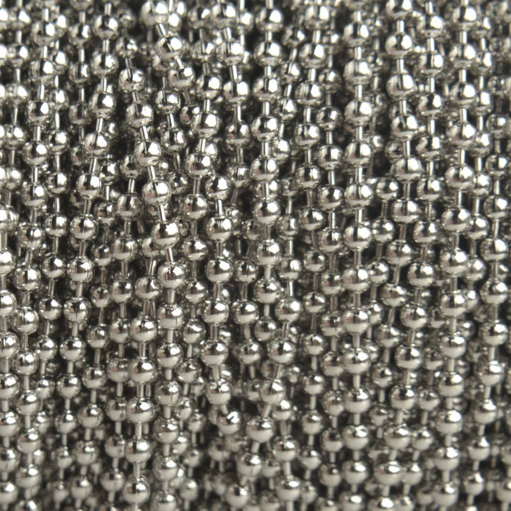 Ballchain zilver 2mm - per meter-Kraaltjes van Renate
