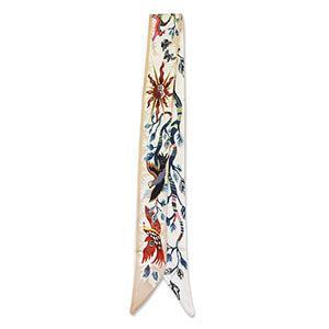 Bandana Sjaal met Dieren en takken Beige-zandbeige - per stuk-Sjaals-Kraaltjes van Renate