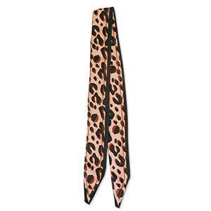 Bandana Sjaal met Luipaardprint Lichtbruin-bruin-zwart - per stuk-Sjaals-Kraaltjes van Renate