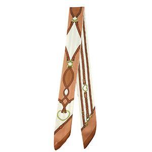 Bandana Sjaal met Vlecht Off white-lichtbruin-bruin - per stuk-Sjaals-Kraaltjes van Renate