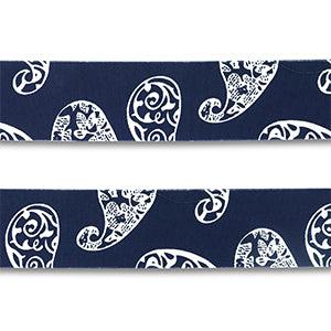 Bandana donkerblauw 4cm- per 1,5 meter-bedels-Kraaltjes van Renate