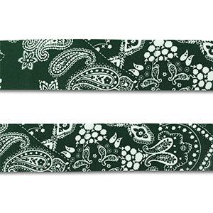 Bandana donkergroen 4cm- per 1,5 meter-bedels-Kraaltjes van Renate