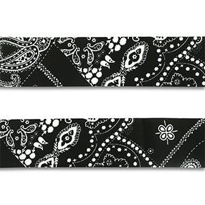 Bandana zwart 4cm- per 1,5 meter-bedels-Kraaltjes van Renate