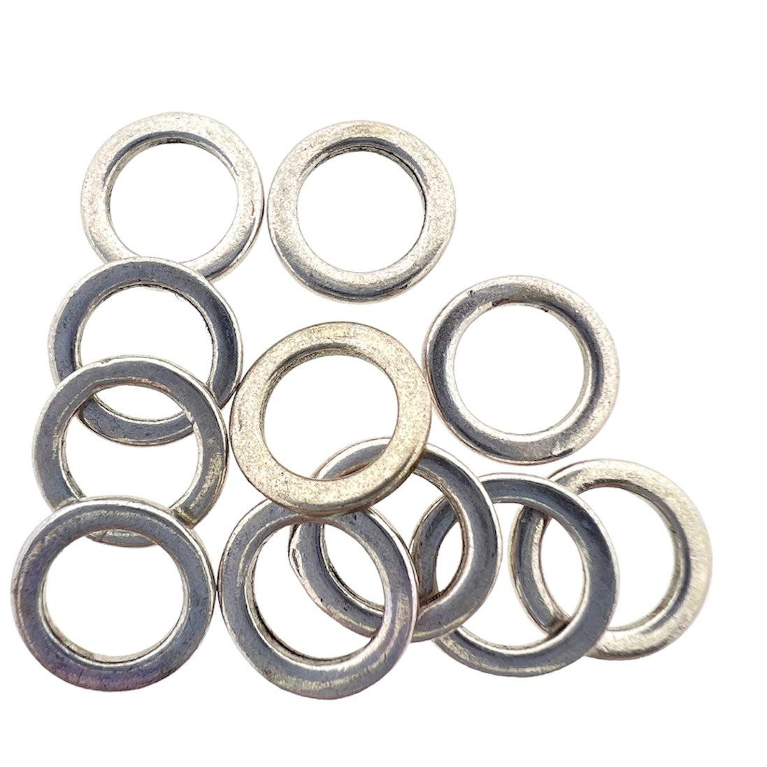 Basisring zilver 11mm- per stuk-bedels-Kraaltjes van Renate