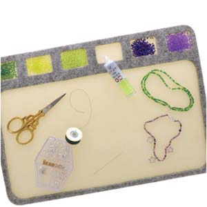 Bead mat rijgmat kralen met 6 vakjes-gereedschap-Kraaltjes van Renate