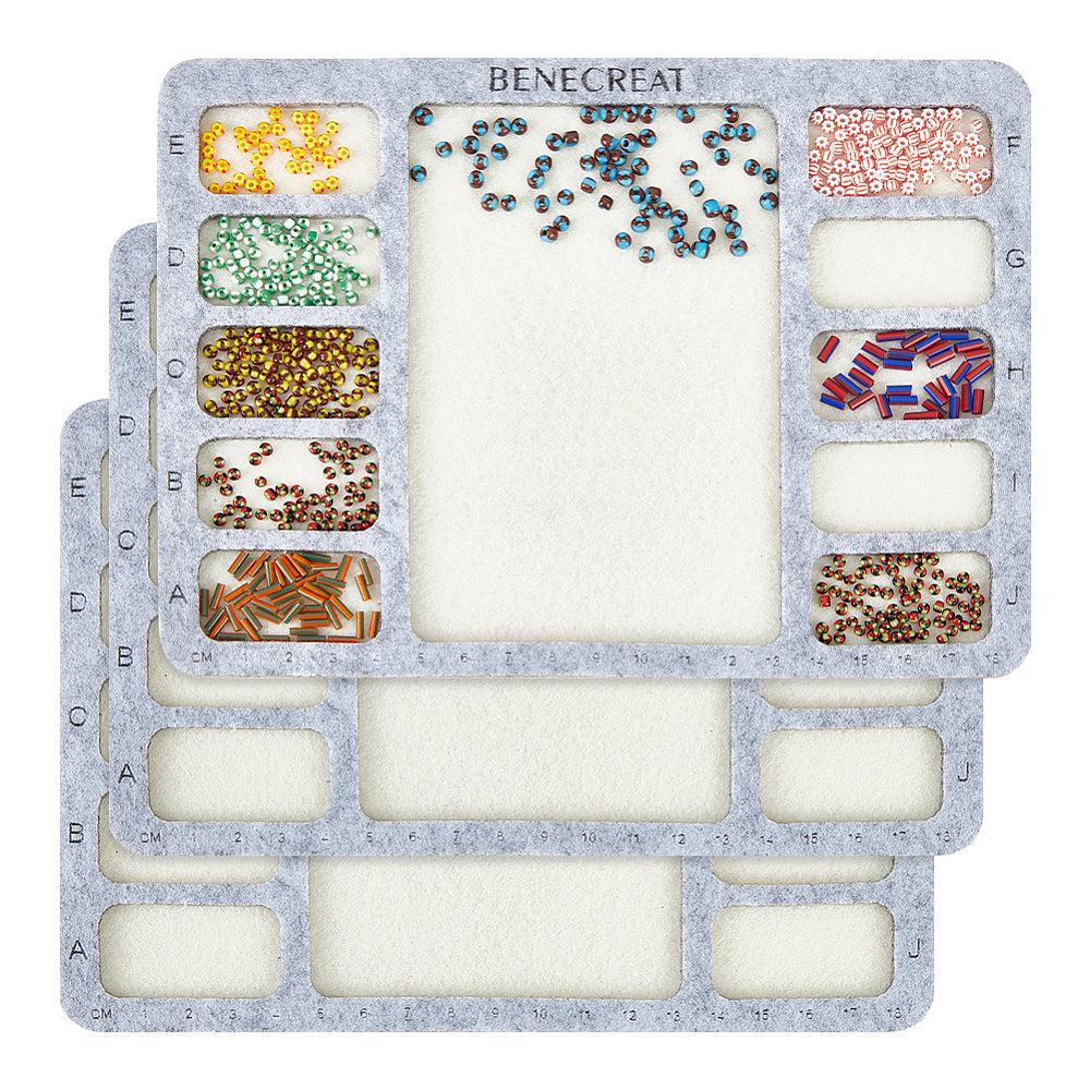 Bead mat vilt 10 vakjes 20x15cm - per stuk-gereedschap-Kraaltjes van Renate