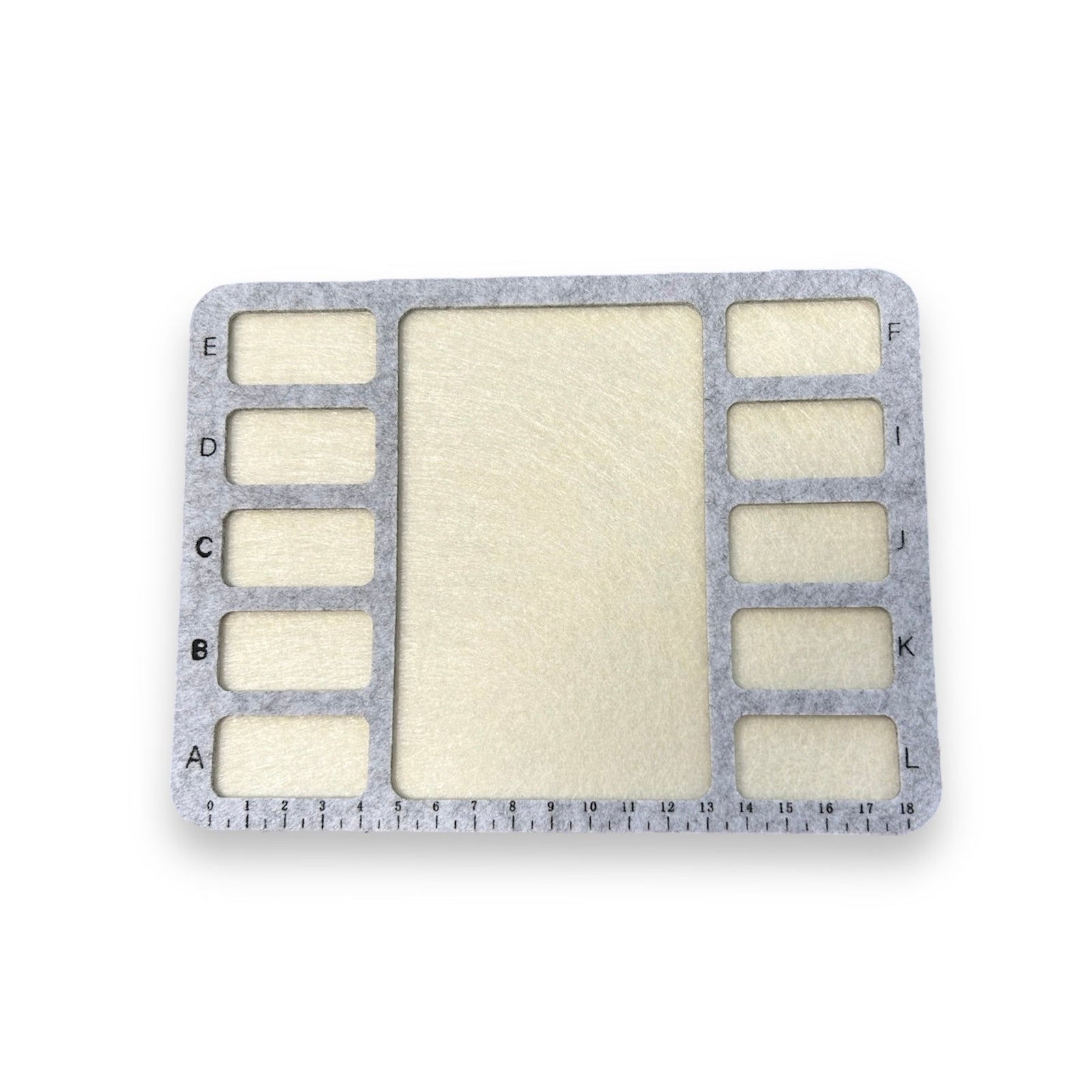Bead mat vilt rijgmat kralen met 10 vakjes klein 15x20cm-gereedschap-Kraaltjes van Renate