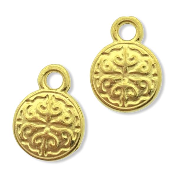 Bedel Arabisch motief Goud 24kr DQ 10x8mm-Kraaltjes van Renate