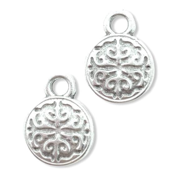 Bedel Arabisch motief Zilver DQ 10x8mm-Kraaltjes van Renate