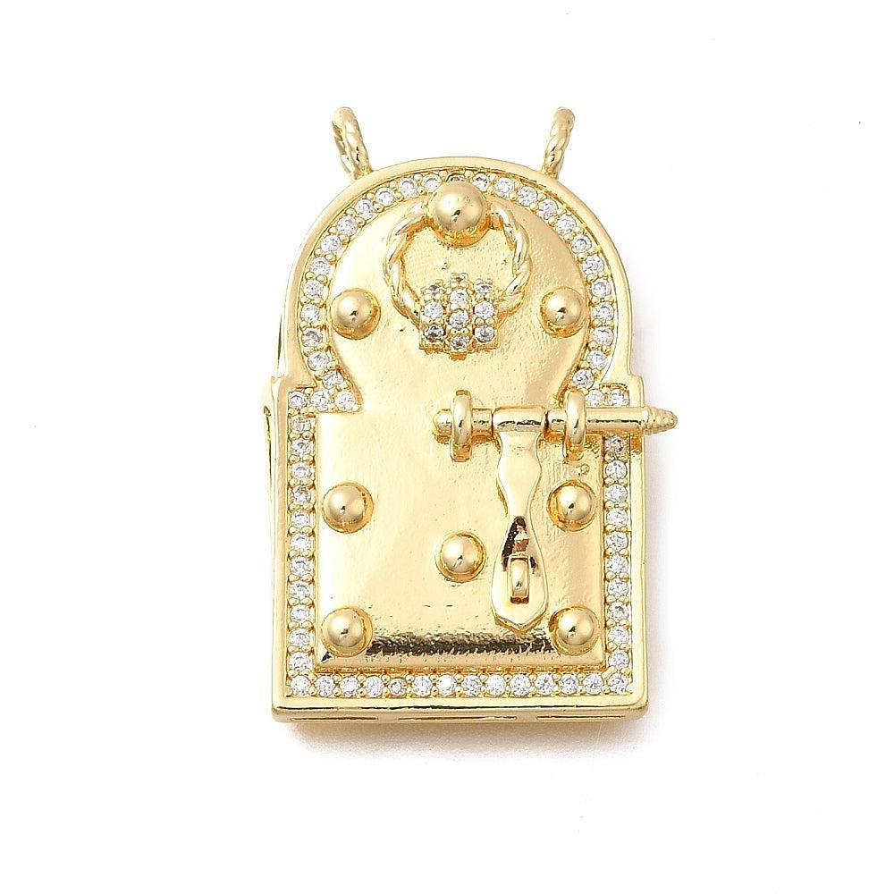 Bedel zirkonia 18k plated Goud 33,5mm-bedels-Kraaltjes van Renate