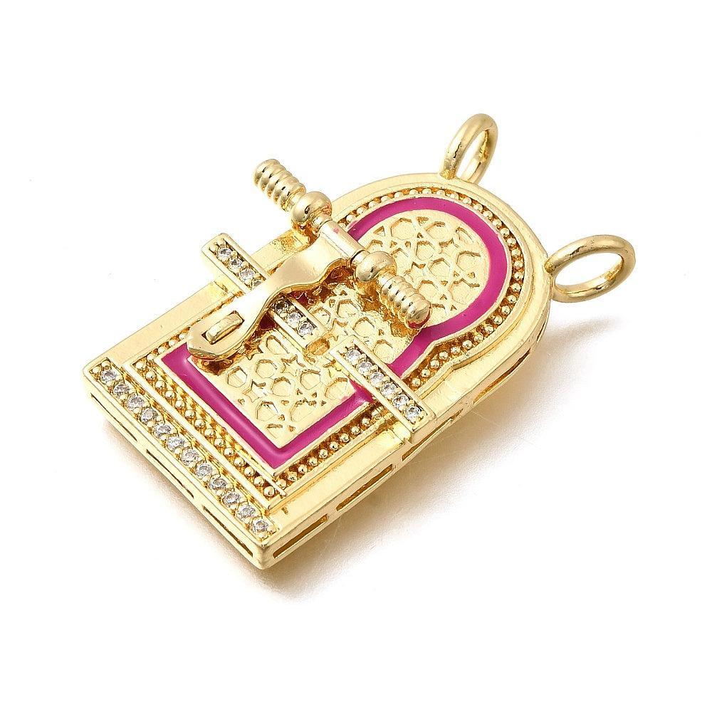 Bedel zirkonia 18k plated Goud 36,5mm-bedels-Kraaltjes van Renate