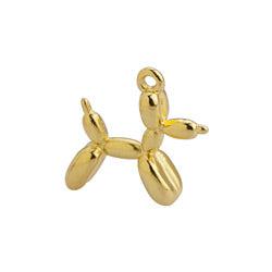 Bedel Balloon Dog Goud 24K DQ 20x18,5mm-bedels-Kraaltjes van Renate