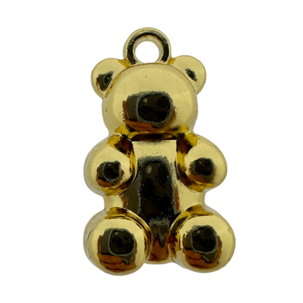 Bedel Bear LightGold plated 20x12x5mm-bedels-Kraaltjes van Renate