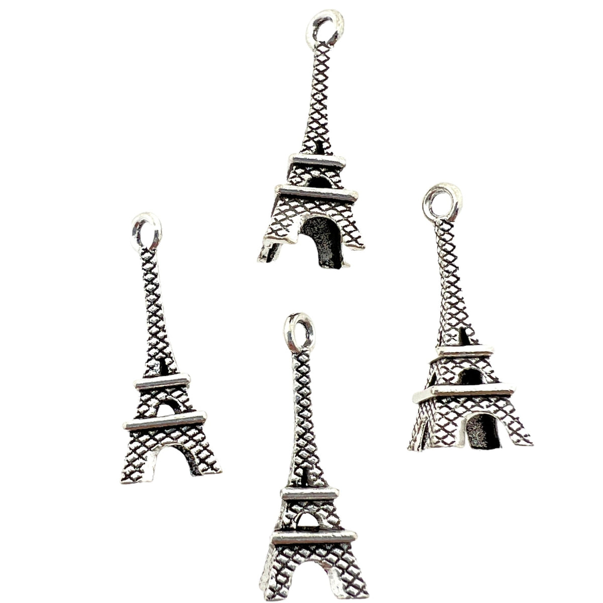 Bedel Eiffeltoren 22mm - 4 stuks-bedels-Kraaltjes van Renate
