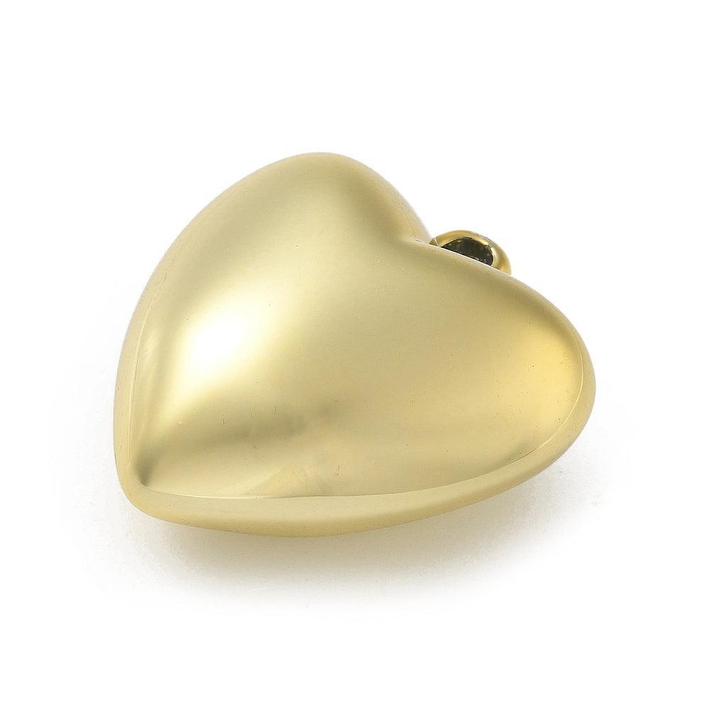 Bedel Hart Groot Golden Plated Goud 36mm- per stuk-Kralen-Kraaltjes van Renate