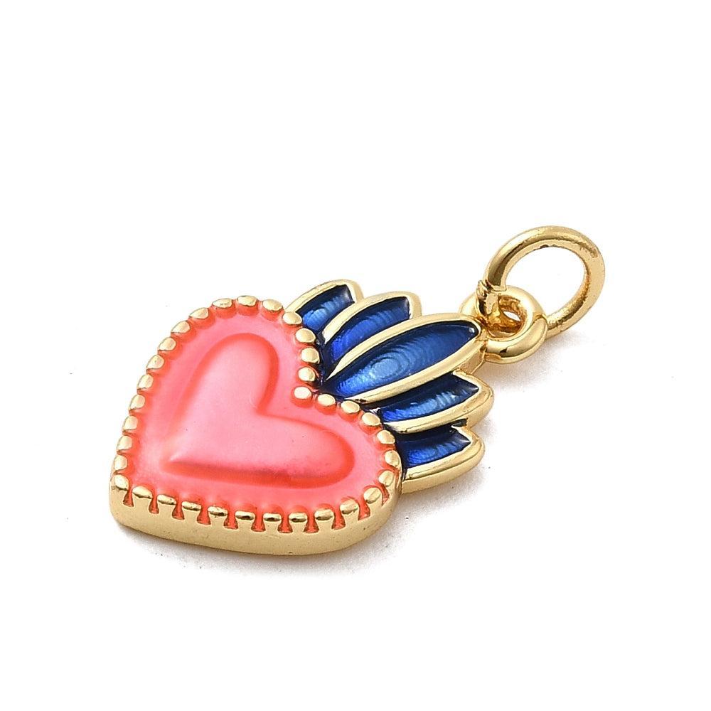 Bedel Hart RVS Goud / Blauw / Roze 19mm - per stuk-bedels-Kraaltjes van Renate