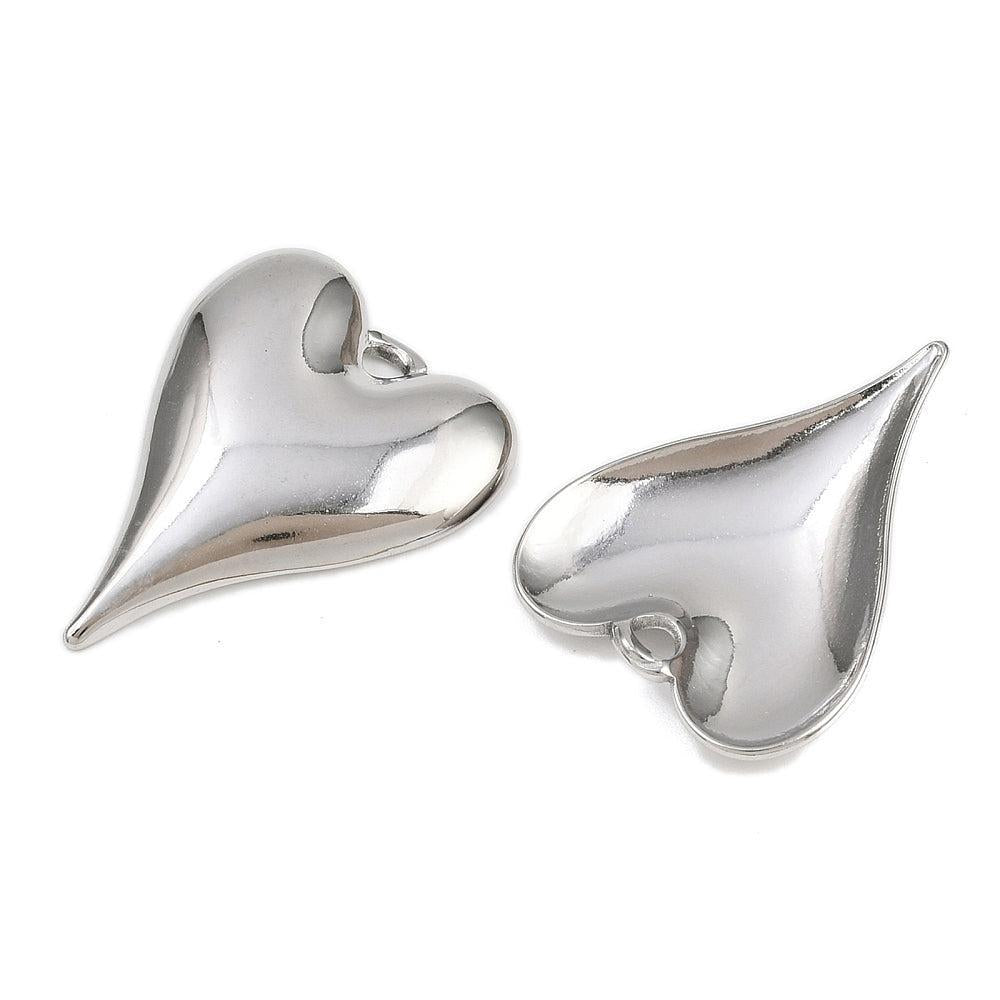 Bedel Hart RVS Zilverkleur 28,5mm – per stuk-bedels-Kraaltjes van Renate