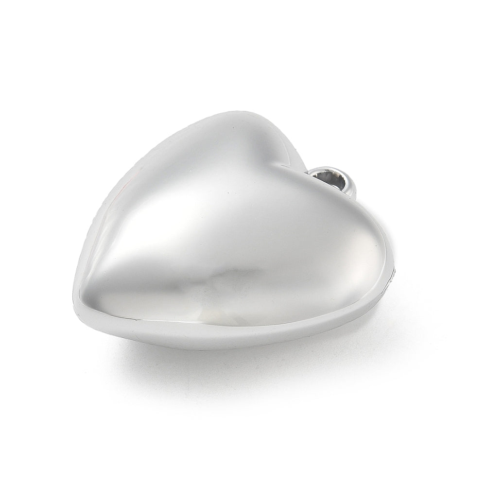 Bedel Hart Groot Silver Plated Goud Zilver 36mm- per stuk-Kralen-Kraaltjes van Renate