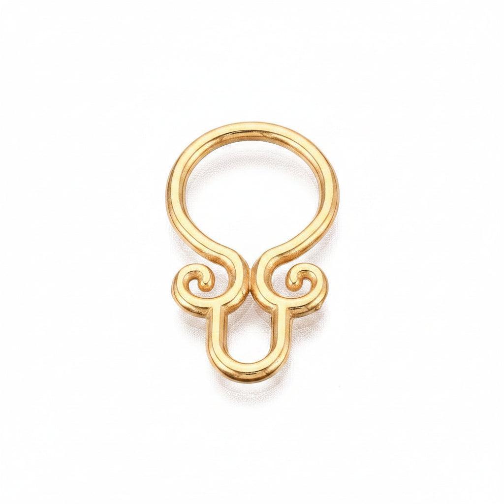 Bedel Hoepel Ring Premium RVS Goud 28mm - per stuk-Bedels-Kraaltjes van Renate