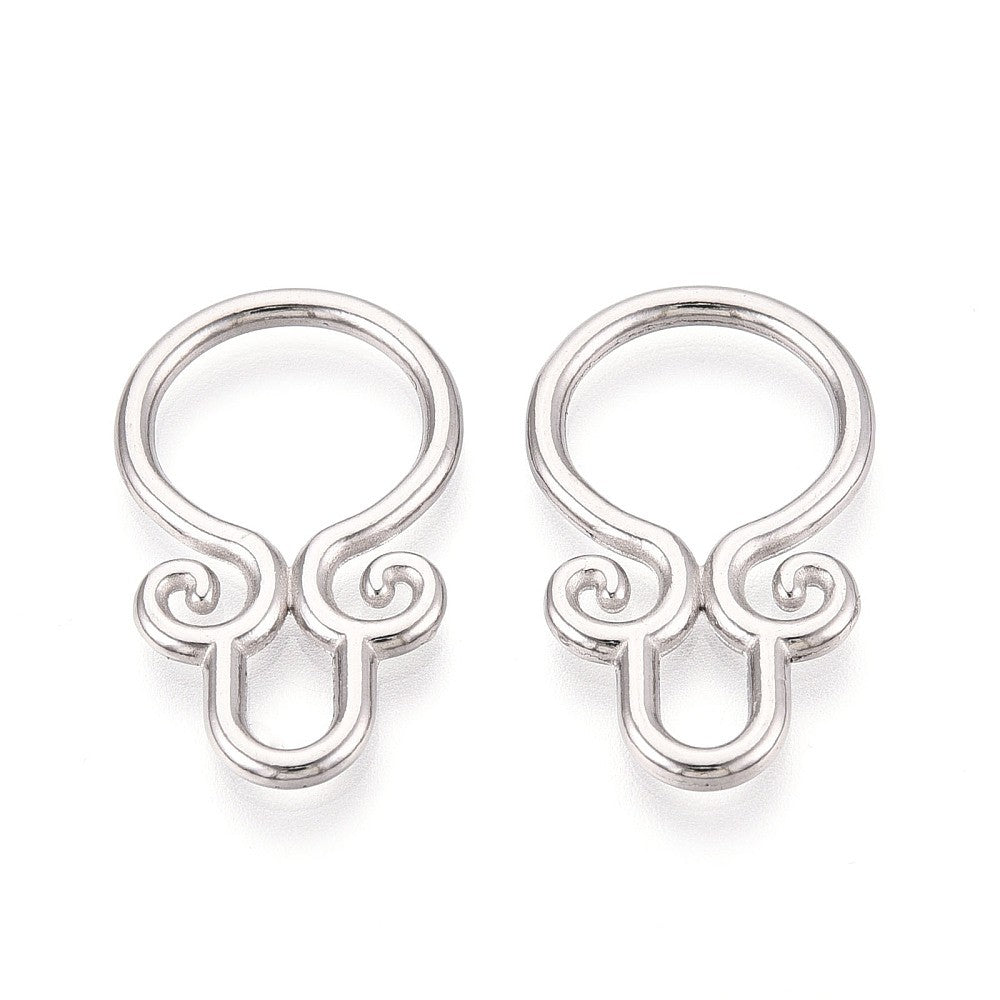 Bedel Hoepel Ring RVS Zilver 28mm - per stuk-Bedels-Kraaltjes van Renate