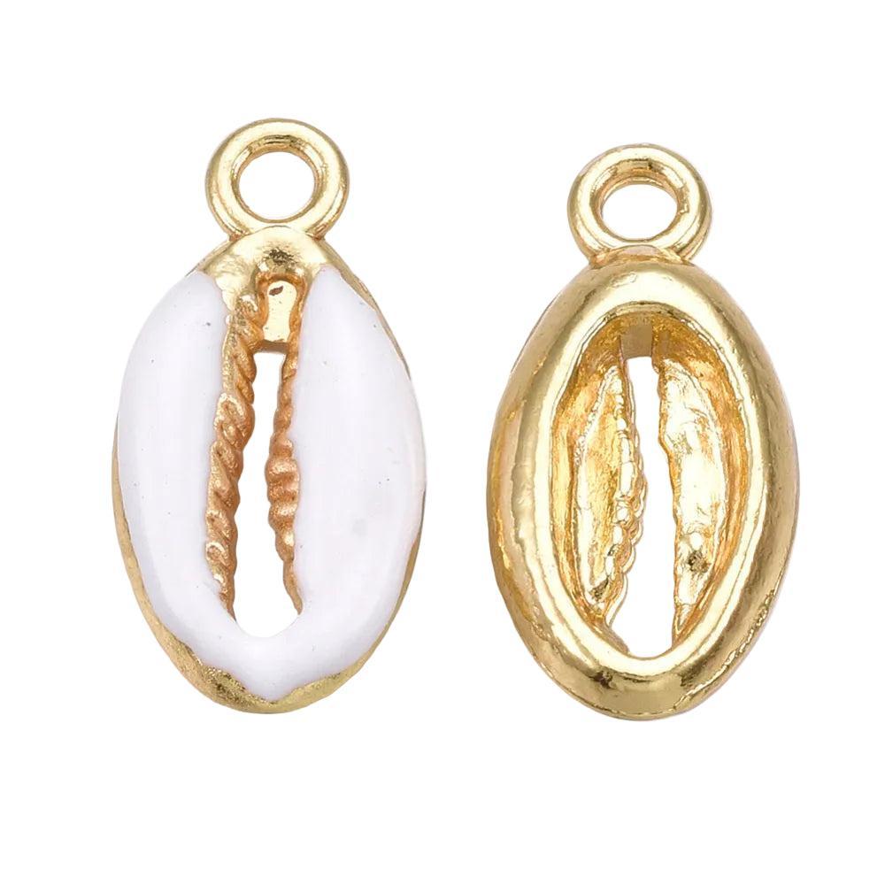 Bedel Kauri Schelp Wit 17mm - per stuk-Bedels-Kraaltjes van Renate